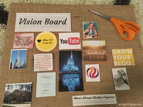 vision board supplies